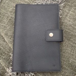 shinola leather journal cover - navy